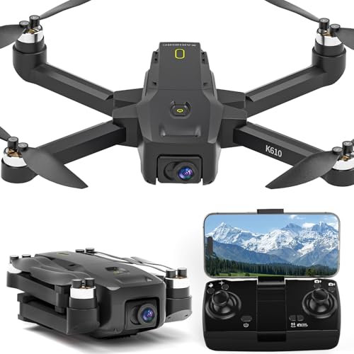 Drone Profesional con GPS y Camara 4k Adulto,Quadcopter Drone FPV Larga Distancia Plegables,Auto Drone con Retorno Drone Follow Me Vuelo Círculo Retorno Batería Baja Modo Sin Cabeza,Menos 249g