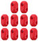 WOONEKY 10pcs Climbing Net Rope Buckle Playground Handles Outdoor Climbing Tree Climbing Gear Climbing Wall Playset Accessories Climbing Net for Outdoor Climbing Dome Accessories