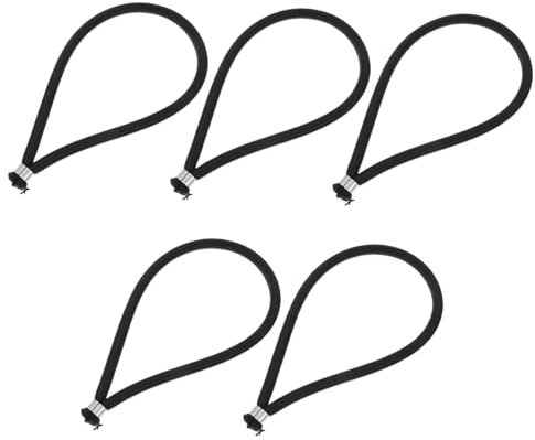 PERSELOSO 5Stücke Bungee Seile für Trampoline Robustes Gummiseil zum Sichern von Zelten Planen und Outdoor Aktivitäten Hochwertige Dehnbarkeit für Vielseitigen Einsatz