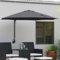 Brokky 42003245 Wall-mounted Garden Parasol with LEDs Antracite 248 cm Parasol-Parasol Umbrella for Outdoor,Garden,Patio-Sun Shade Canopy,UV Protection