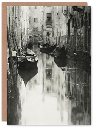 Artery8 Alfred Stieglitz Art Card A Venetian Canal Vintage Photograph