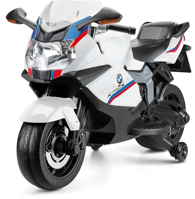Xootz BMW Bike Electric Ride-On Toy with Stabilisers for Balance, Ages 3-6 | 12.8V Electric Motorbike with 3 Speeds, Officially Lincensed E-Motorycle for Boys and Girls