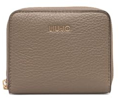 Liu Jo Caliwen Short Zip Wallet, Desert Taupe-71105, Taglia Unica, Minimalist