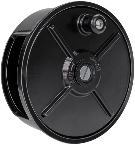 Tie Wire Reel Coil Holder Wheel,6.25 Lightweight Aluminum,12-18 Gauge Wire | Tie Wire Reel Wheel with Rewind Knob & Belt Loops,Left Handed & Right Handed,Great for Ironworker Rebar Worker,Anti-Corrosion