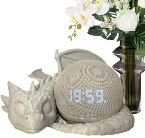 Dragon Stand For 4th/5th Gen, 3D Printed Smart Speaker Holder, Table Stand Animal Figure Speaker Base, 3D Printed Musical Equipment Support For Fantasy & Tech Lovers