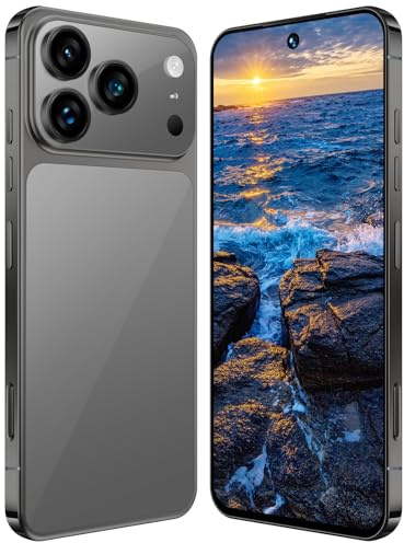 Telefoni Cellulari I17 Pro Max, Smartphone Android 15, Display HD Da 7,3, 16 GB RAM, 1 TB ROM, 8000mAh, Fotocamera Da 78 MP 108 MP, Telefono Dual SIM 5G Sbloccato, Face ID Sbloccato,Black-7.3 Inch