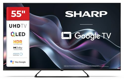 Sharp 55 Pollici QLED 4K Ultra HD Google TV™ Dolby Vision Dolby Atmos 55HP6265E (HP Series)