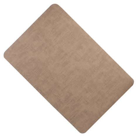SHERCHPRY Tapis de Manucure Grosse Taille en Cuir Pu Marron Imperméable Antidérapant 61 X 41 Cm pour Table à Ongles Professionnel et Domicile, Nappe de Table Manucure Facile à Nettoyer