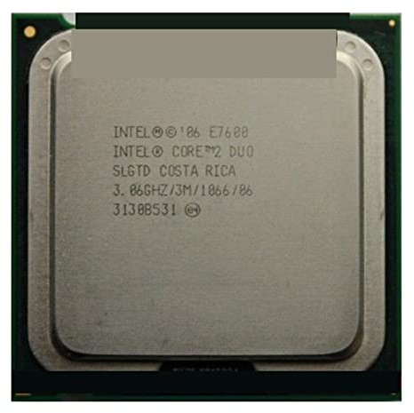 Processore CPU c 2 Duo E7600 3,06 GHz/3 M/1066 MHz Dual-Core Socket 775 Spedizione veloce