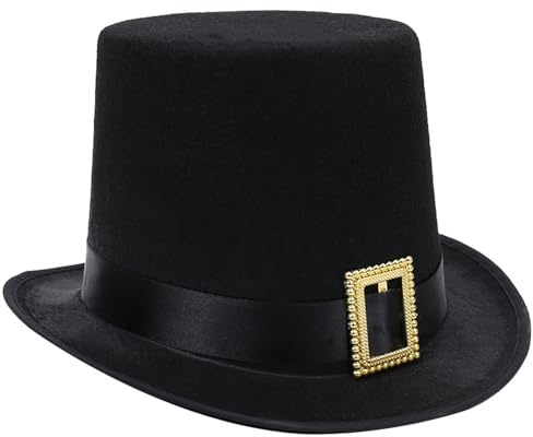 asabopp Unisex Eimerhut, Theaterzubehör mit kurzer Krempe für Mottopartys, Vintage für Bühnenaufführungen