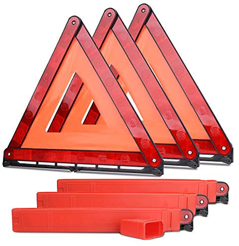 aikko Lenmumu Notfall Warndreieck faltbar Reflektierende Sicherheit Warnung Schild 3 Pack