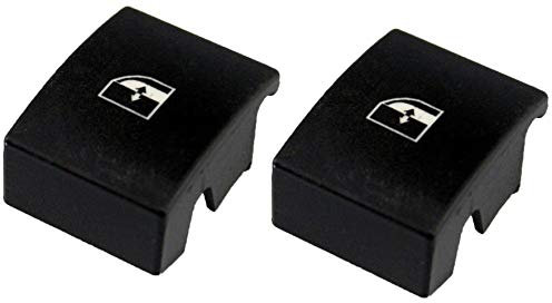 Twowinds - Tecla Elevalunas 13228879 Compatible con Opel Astra H, Vectra B, Zafira B - Puerta Delantera Izquierda (lado conductor) - Botón Ventanilla Electrica - Botonera Ventana (2 unidades)