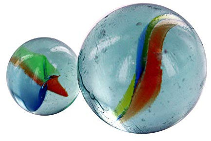 Warenfux24 RPN 648 Stück Murmeln Glasmurmeln Knicker Glaskugeln Klicker Spielzeug Murmel Deko Dekoration Spielzeug für draußen Glas