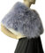DTLDWN Brautumhang mit natürlichen Federhaken für Damen, Stola, Hochzeit, Party, grau, Fit chest within 100 cm