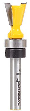 Yonico 14811q 11 X 1/2-Inch Dovetail Router Bit 1/4-Inch Shank