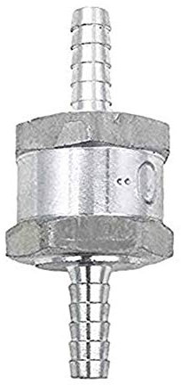 Amrxuts 6 mm Rückschlagventil für Benzin, Diesel, Kraftstoff, Öl, Wasser, Aluminiumlegierung, 6 mm