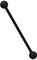Industrial, Intim, Ohr Piercing 316L Stahl Stab 1,6 x 38 mm schwarz