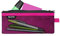 Leitz WOW Mäppchen mit 2 Fächern, Leichtläufiger Reißverschluss, Abwaschbar, Ideales Nylon-Stifteetui, Größe M, 21 x 8,5 cm, Pink, 40120023