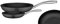 GSW 716505 - Set di 2 padelle in ghisa e acciaio INOX, colore: Nero