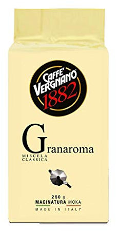 4 kg Caffè Vergnano Granaroma Macinato conf 250g. Gusto Classico. Moka Ground Strong