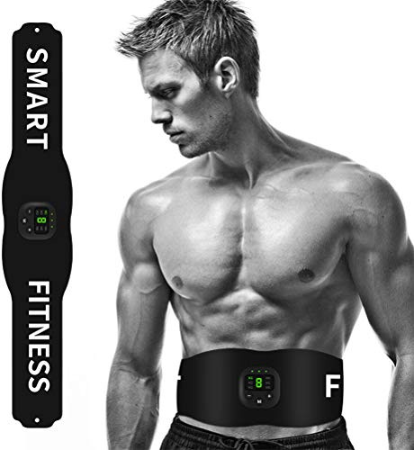 Fovely Ab Toning Belt Ab Electrical Muscle Stimulator Trainer 6 Modes Abdominal Waist Trimmer for slims, weight Loss, toning Belt