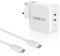 HotTopStar 100W GaN Charger, USB C Plug, 2-Port Fast Compact Wall Charger, 96W USB C Laptop Charger for MacBook Pro/Air, iPhone 16/16 Pro/15/15 Pro, iPad Pro, Dell XPS, Galaxy S23/S22, Pixel 7