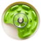 PetDreamHouse Spin Interactive Dog Slow Feeder Bowl, UFO Green Design, Level = Tricky/Advanced