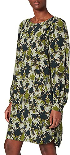 ESPRIT Collection Damen Kleid 081eo1e307, 338/Dusty Green 4, 34