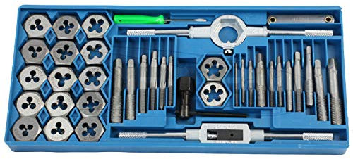 Juego De Machos Y Terrajas Metrico De M3 A M12, 40 Piezas