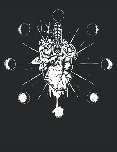 Herz Schwert Rose Tarot Witchcraft Astrologie Tattoodesign Line Art: 101 Mandalas - MALBUCH - Lustiges Witchcraft Okkult Geschenk - A4 (8,5x11) - 101 ... - Entspannen - Anti Stress - Ausmalen
