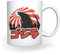 Godzilla Jahrgang Tasse Weiß Für Kaffee Tee Cappuccino Kakao Mug White Coffee Tea Cacoa