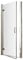 nuie AQHD80H3 Pacific Modern Bathroom Easyfit Shower Hinged Door, 6mm Toughened Safety Glass and Round D-Handle, 800mm, Polished Chrome