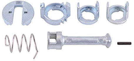 BigKing Kit de reparación de cerradura de puerta, kit de reparación de cilindro de cerradura de puerta delantera izquierda derecha, piezas de repuesto compatibles con E46 3 Series 1998-2005