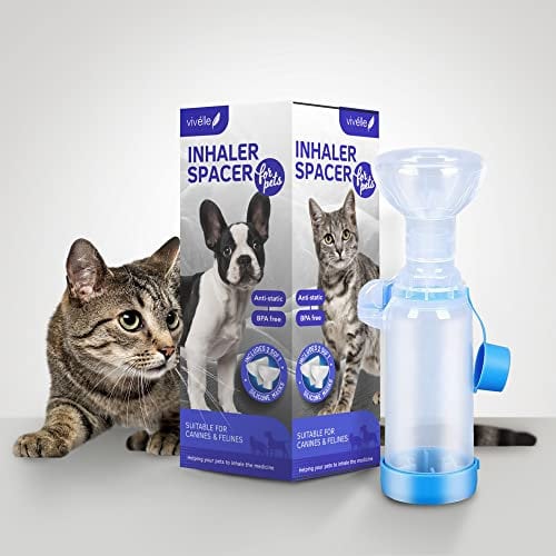 vivelle Vivélle Inhalator-Abstandshalter für Haustiere, Katzen- und Hunde-Inhalator, für MDI