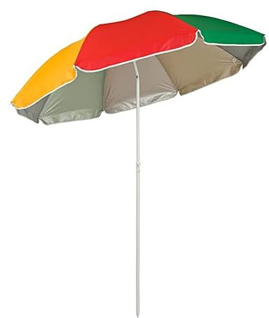 JMS we create smile BEACH PARASOL MULTI COLOUR 1.8M Round Umbrella Outdoor Sun Shade For Beach/Pool/Patio UV protection | UV30 RATED WITH TILT