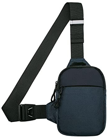 Long Keeper Sling Bag Brusttasche Klein Herren Damen - Schultertasche Wasserdicht Schulter Umhängetasche Klein Crossbody Handytasche zum Reisen Outdoor
