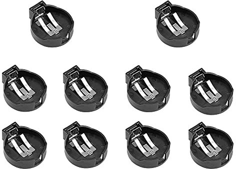 RAKSTORE 10Pcs CR2450 LIR2450 Battery Button Cell Coin Holder Socket Case
