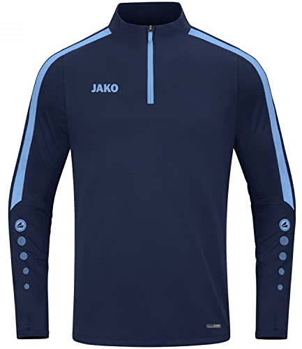 JAKO Herren Ziptop Power, Marine/SkyBlue, L