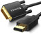 FOINNEX Câble DisplayPort vers DVI, Cable DP vers DVI Adaptateur Display Port à DVI 1080P@60Hz, Câble DP in to DVI Adapter, pour Laptop, PC, Desktop a Moniteur, TV, Projecteur, 1M/3.3FT