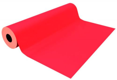 Tradineur Bobine de papier d'emballage cadeau feuille rouleau feuille d'emballage cadeau cadeau anniversaire noël commerces 3 kg rouge 62 cm x 80 m