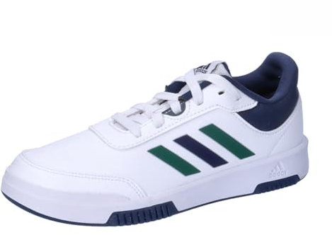 adidas Unisex Kids Tensaur Sport Training Lace Shoes, Cloud White/Green/Collegiate Navy, 5.5 UK