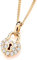 Old English Jewellers 9ct Yellow Gold on Silver Cubic Zirconia Small Padlock Pendant Necklace + 16 18 20 inch Chain (20)