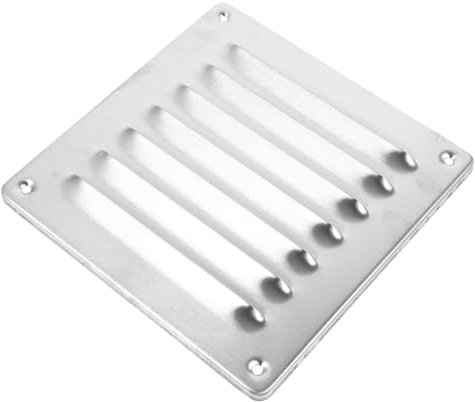 BESTonZON Edelstahl Lüftungsgitter Für Deckenventilation Louvered Vent Cover Quadratisch Wetterfest Installieren Für Wohn Und Büroanwendungen