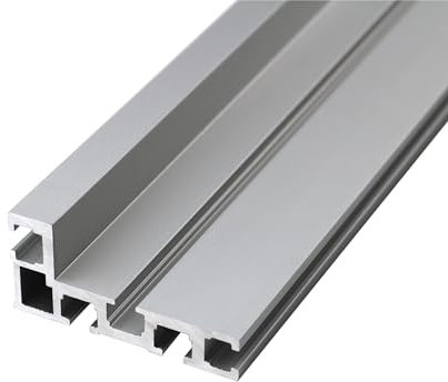 ONLISUM 75 Type T Groove Mitre Rail, 600 mm T Track Rail, DIY T-Nut Mitre Rail Gauge, Aluminium T-Groove Guide Rail, Woodworking Table Saw Mini T-Rail for Fence Attachment