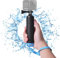 Action Camera Floating Hand Grip, Go.Pro Handle with Wrist Strap, Camera Underwater Hand Grip, Portable Floating Selfie Stick, Waterproof Internal Storage, for Diving Snorkeling Swimming (Blue)