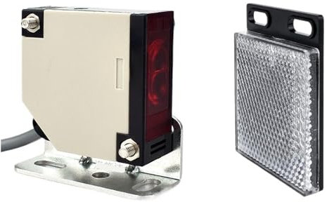 SHXSYN Retrograde Diffuse Reflexion lichtschranke Sensor FQL-504MNO Spiegel Reflexion lichtschranke Sensor erkennung Abstand 4 Meter(Size:FQL -504MPO - PNP -NO)