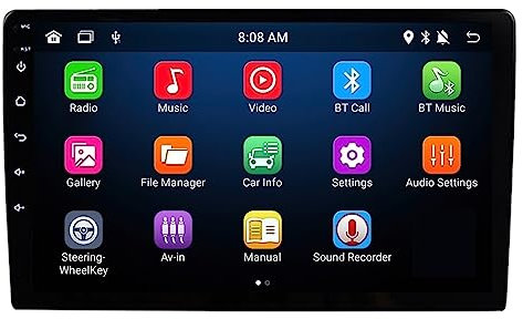 Sat Nav Car Radio Multimedia Player Car Stereo Gps Navigation Head Unit(9 WIFI(1-32GB) CAM)