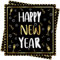 Silvester Servietten Happy New Year Papierservietten 40Stück Neujahr Servietten Silvester Deko Silvester Tischdeko Schwarz Gold Servietten für Neujahr Party Dekoration New Years Eve Napkins