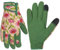 OIZEN Gartenhandschuhe für Frauen und Männer, Touchscreen Gartenhandschuhe, Dornenfeste und Durchstichfeste Arbeitshandschuhe, Gartengeschenke für Frauen, Größe Klein (grüne rosa Blume, M)