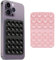 Octobuddy Silicone Suction Phone Case Mount, Hands-Free, Strong Grip Holder for Selfies and Videos, 2Pack BLACK + PINK, Non Slip Suction Cup, Sticky Phone Stand, Compatible with iPhone, Samsung, Max